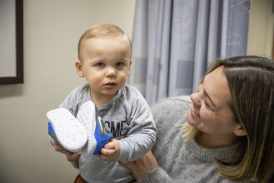 Chantel holding son, Henry