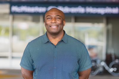 headshot of Dr. Olufemi Ayeni, orthopedic surgeon at Hamilton Health Sciences